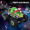 Іграшковий монстр трак позашляховик на р/у керуванні дитячий всюдихід динозавр Трюки світло драйв для хлопчика, фото 9