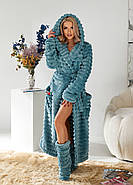 Кімнатні махрові чобітки на м'якій підошві 38-39, фото 3