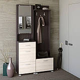 Передпокій у маленький коридор Эверест Венге темний + дуб молочний (110х38х210 см), фото 2