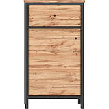 Набір меблів в передпокій Gerbor Чос N9963 Дуб Тахо + Чорний 117х39х188 см, фото 5