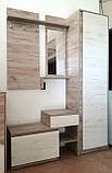 Передпокій з шафою Компанит Брайтон Дуб крафт сірий + Дуб крафт білий (142х37,6х200 см), фото 7