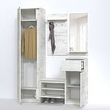 Передпокій з шафою Компанит Брайтон Дуб крафт білий (147х37,6х200 см), фото 2