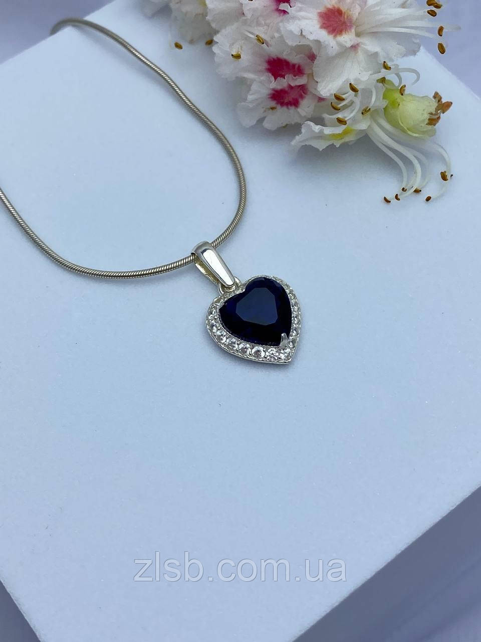 Срібний кулон Титаник з ланцюжком Сердце океана  014кул, фото 1