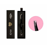 Lendi пінцет для брів скошений чорний Black Magic