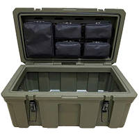 Ящик експедиційний з органайзером 70х40х35 см 60 л Хакі