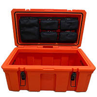 Ящик експедиційний з органайзером 70х40х35 см 60 л Оранжевий