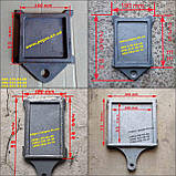 Дверцята чавунна двері грубу, печі, барбекю, мангал чавунне литво, фото 9