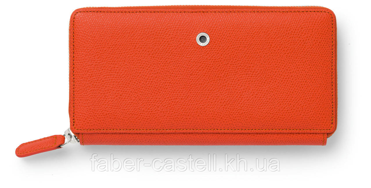 Гаманець жіночий шкіряний Graf von Faber-Castell Ladies Burned Orange Epsom, колір помаранчевий, 118924