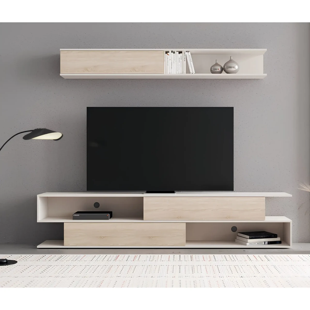 Вітальня (стінка) Брік з ЛДСП Дуб сонома / Кашемір Gerbor, фото 1