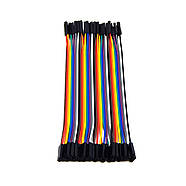 Дроти з'єднувальні різнокольорові «Мама-Мама» 15 см Arduino для макетної плати 40 шт., фото 3