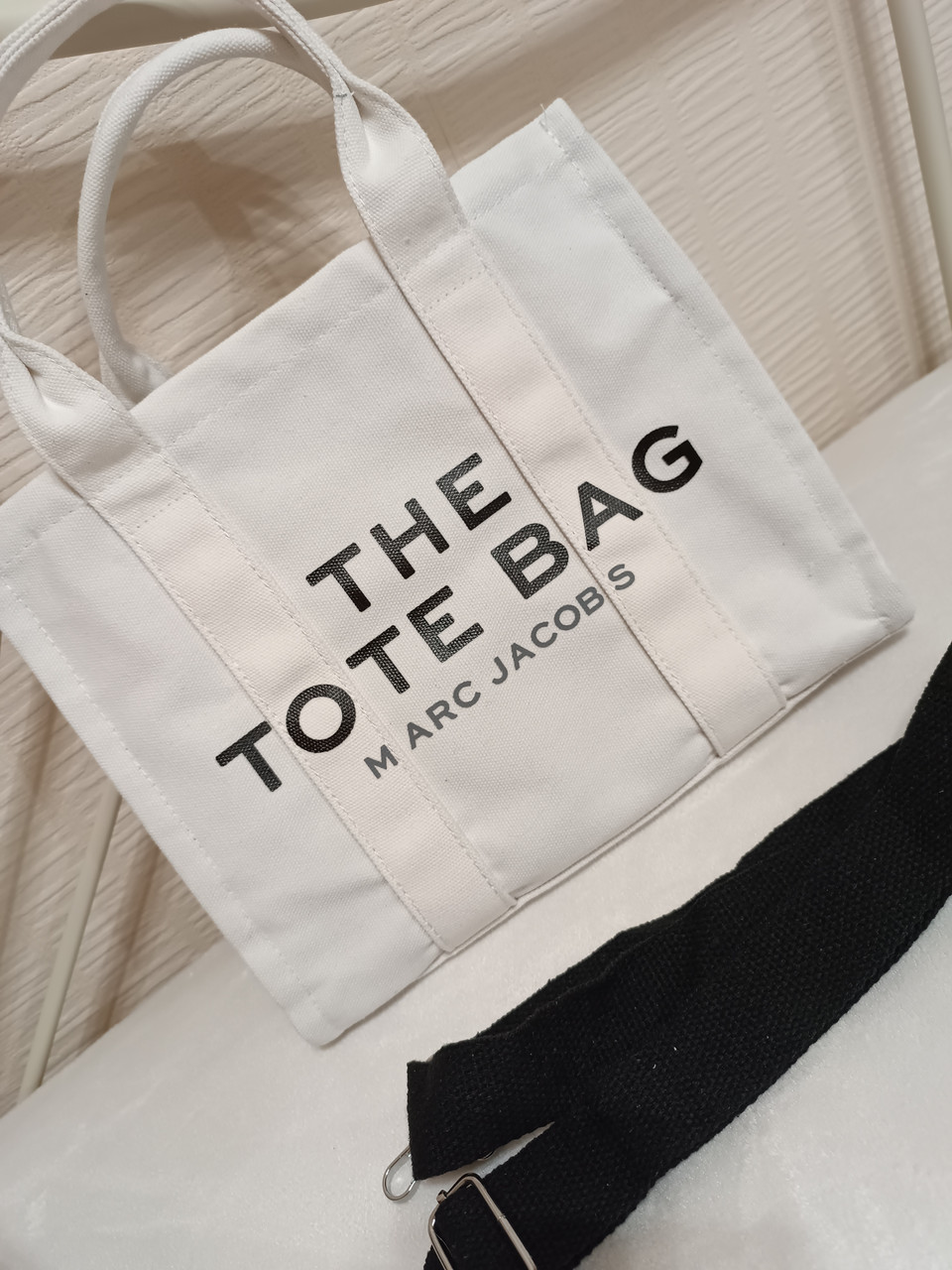 Сумка Marc Jacobs The tote bag текстильна жіноча сумка.