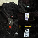 Чоловіча махрова худі Nike M2165 чорна, фото 7