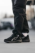 Зимові Чоловічі Кросівки Asics Gel-Sonoma 15-50 Gore-Tex / Асікс Гел-Сонома 15-50 Гор Текс Чорні з Сірим, фото 3