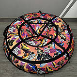 Тюбінг 120см з камерою ( ватрушка, надувні сані, шайба, таблетка для снігу), фото 5