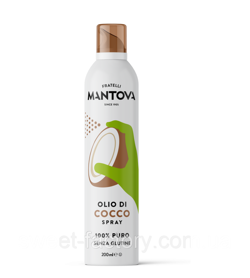Олія спрей Mantova Spray Olio Cocco Кокос 200ml, фото 1