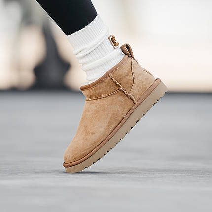 Зимові Черевики UGG Classic Ultra Mini Brown / УГГ Класик Ультра Міні Коричневі, фото 1