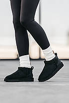 Зимові Черевики UGG Classic Ultra Mini Black / УГГ Класик Ультра Міні Чорні, фото 4