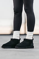Зимові Черевики UGG Classic Ultra Mini Black / УГГ Класик Ультра Міні Чорні, фото 3