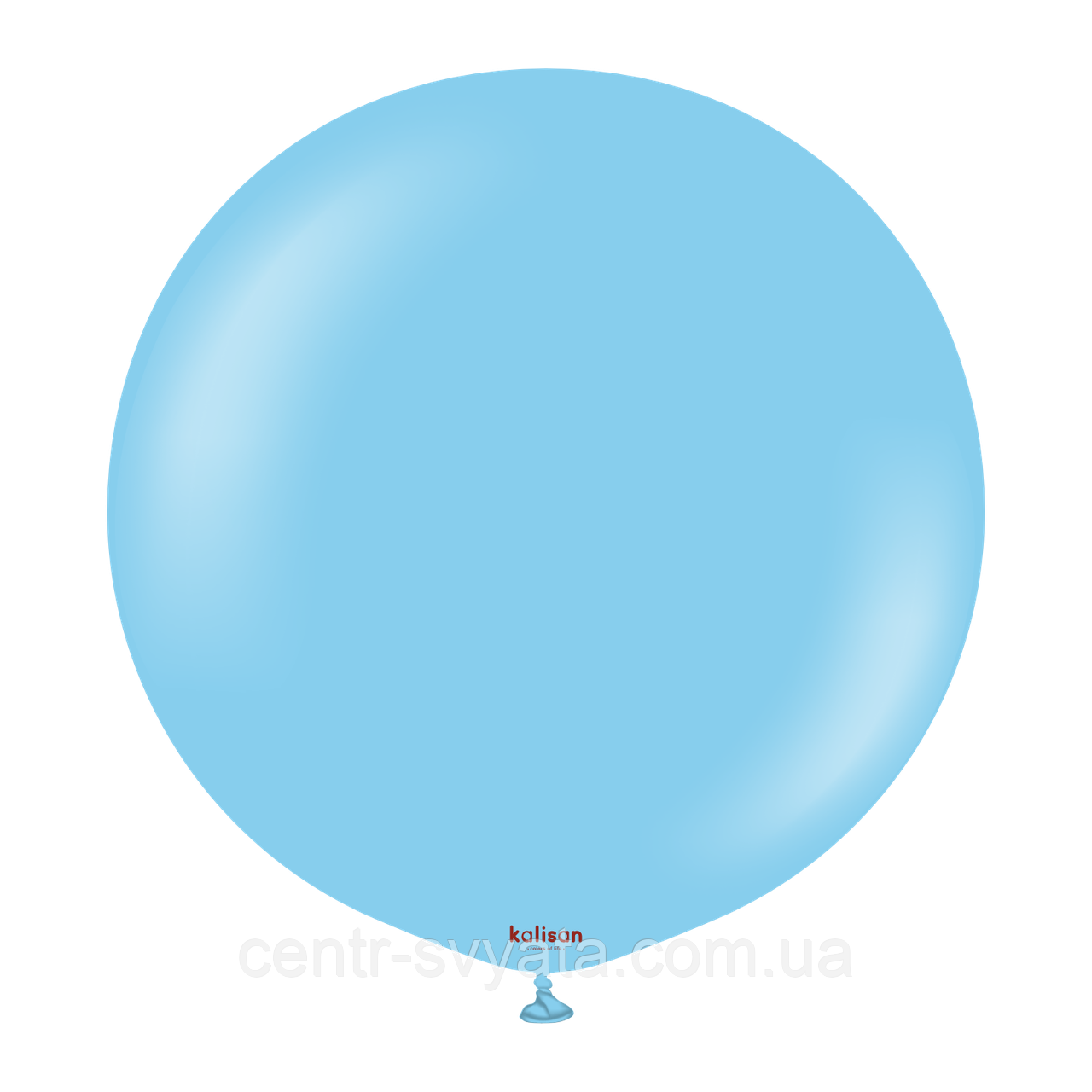 Латексна кулька Kalisan 24"(60 см) Standard Baby Blue | Пастель дитяча блакитна