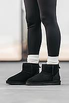 Зимові Черевики UGG Classic Mini Black / УГГ Класік Міні Чорні, фото 2