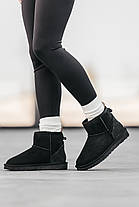 Зимові Черевики UGG Classic Mini Black / УГГ Класік Міні Чорні, фото 3