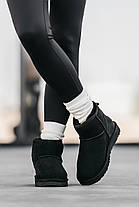 Зимові Черевики UGG Classic Mini Black / УГГ Класік Міні Чорні, фото 5
