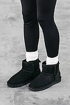Зимові Черевики UGG Classic Mini Black / УГГ Класік Міні Чорні, фото 4