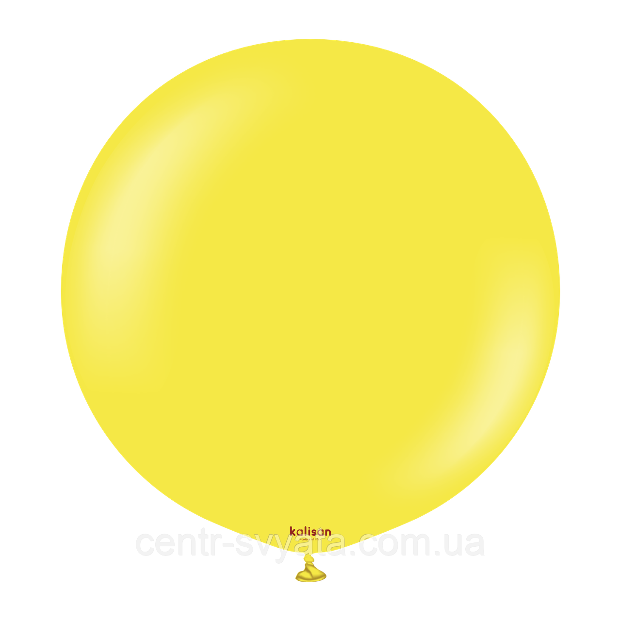 Латексна кулька Kalisan 36"(90 см) Standard Yellow | Пастель жовта