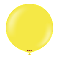 Латексна кулька Kalisan 36"(90 см) Standard Yellow | Пастель жовта