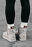 Зимові Жіночі Черевики UGG Classic Mini Light Grey / УГГ Класік Міні Світло Сірі, фото 6