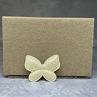 Аплікація Метелик- розмір 32*25 мм, колір-жовтий, шт, Жовтий