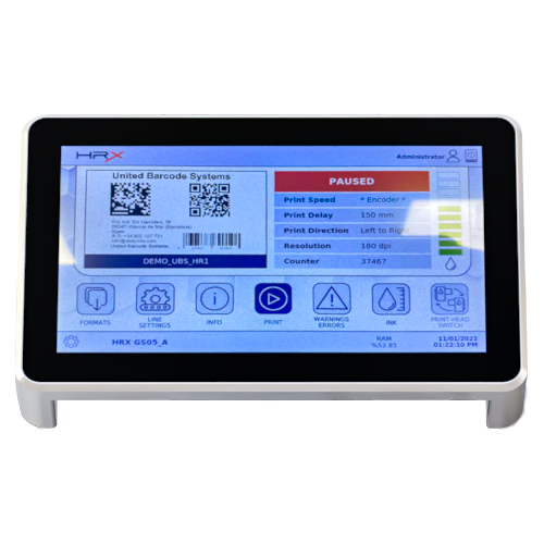 Контролер HMI з діагоналлю 10.1" - для маркувальників APLINK HRX-GS05/GS10