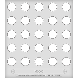 Форма для Eddie - M0002 (5 x 5 - 15 мм коло)