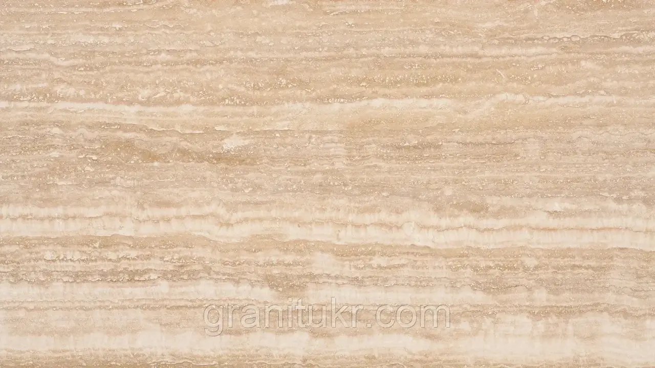 Натуральний камінь Ivory Travertine VC заповнений шліфований 1С