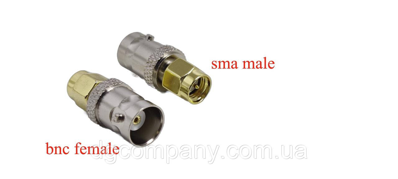 Перехідник SMA male- гніздо BNC female, фото 1