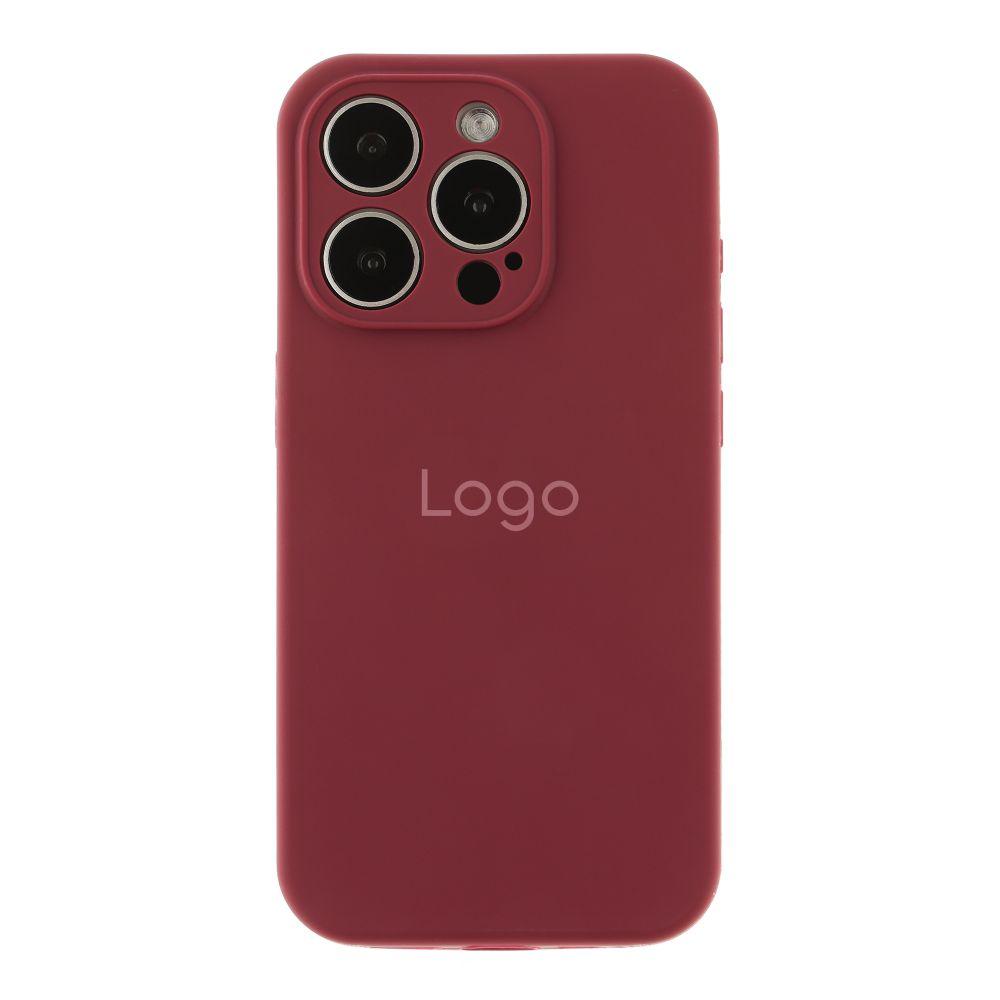 Чохол Silicone Case Full Size with Frame для iPhone 15 Pro Max Колір 73.Plum, фото 1