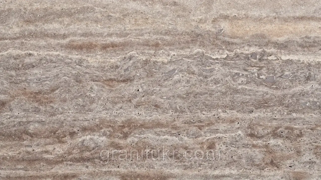 Натуральний камінь Silver Travertine VC заповнений шліфований