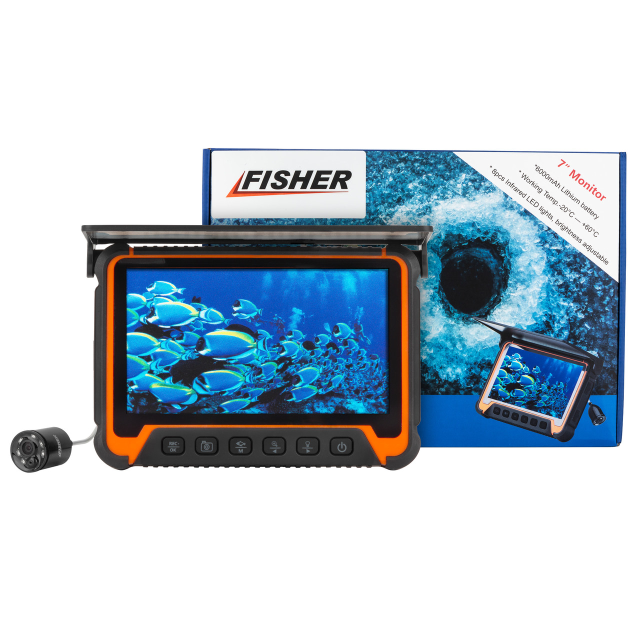Підводна відеокамера Fisher CR110-7HESAC з записом, показники глибини та температури