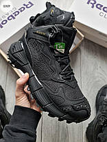 Зимові Чоловічі Кросівки Reebok Zig Kinetica 2.5 Edge High / Рибок Зіг Кінетика 2.5 Едж Високі Чорні (Хутро), фото 4