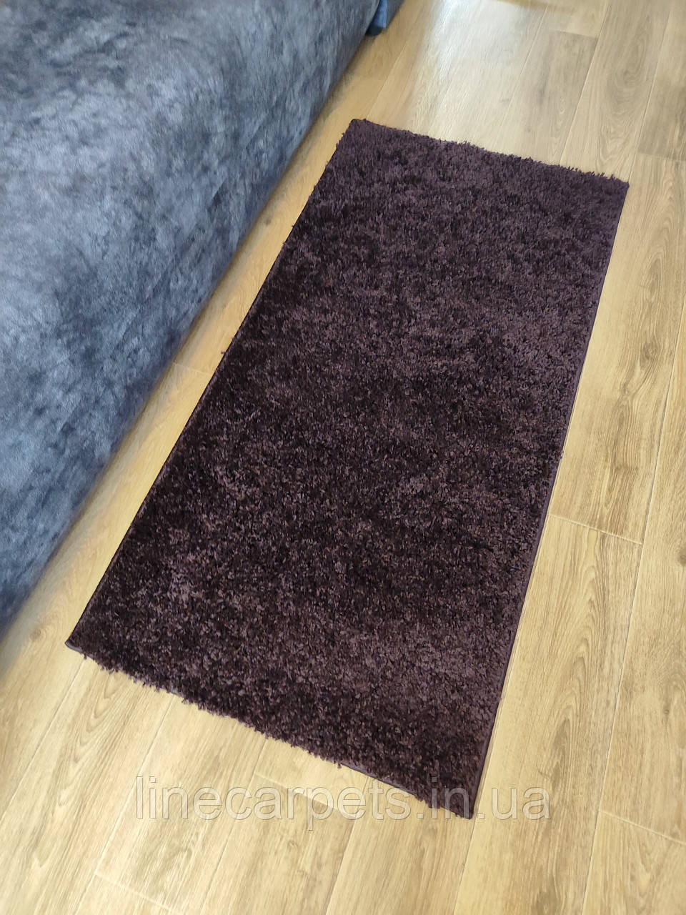Темно-фіолетовий ворсистий килим Viva 1039-33000, фото 1