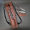 Набір шампурів у шкіряному чохлі "Гепард Браун", фото 3