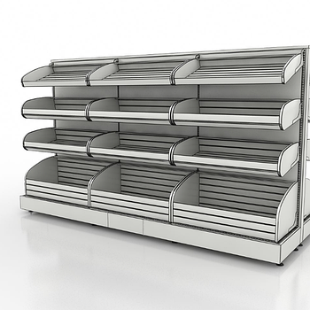 Стелажі бу з полицями під хлібобулочні вироби