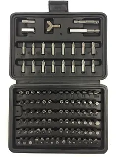 Набір біт LEX 100 елементів з універсальним комплектом насадок і магнітним тримачем