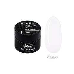 Гель для нарощування CROOZ Builder Gel #1, 15 мл
