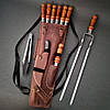 Набір шампурів у шкіряному чохлі "Гепард Ред", фото 4