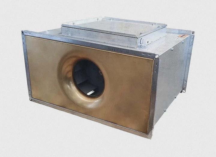 Вентилятор радіальний вибухозахищений прямокутний C-KVARK-P-V-100-50-40-2-380