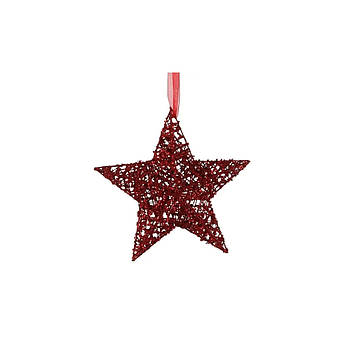 Прикраса декоративна House Of Seasons Зірка червона 20 см (8718861627060)