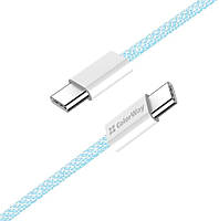Кабель ColorWay Type-C - Type-C (PD Fast Charging 60W) 3.0А 1м синій (CW-CBPDCC061-BL), фото 6