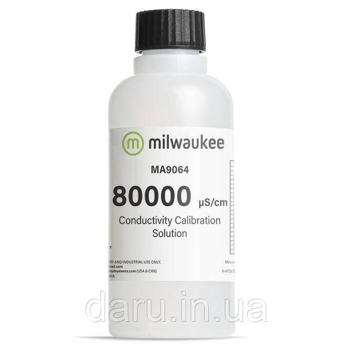 Розчин калібрувальний Milwaukee MA9064, 80,000 μS/cm 230 мл, Угорщина
