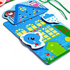 Шнурівка Fisher-Price Кольорові будиночки з липучками (VT5303-26), фото 3